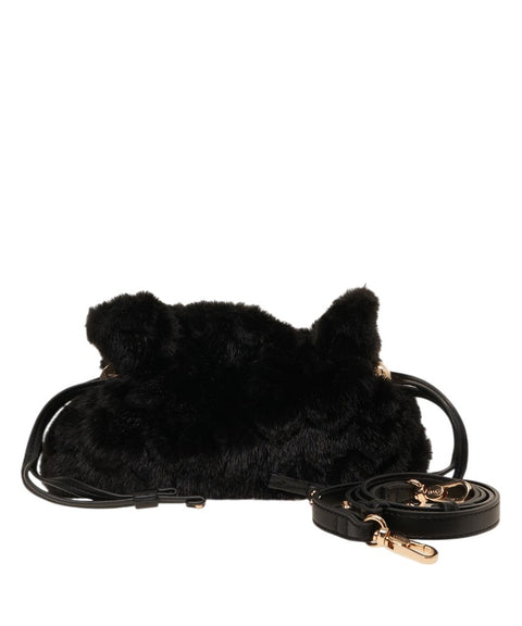 Faux fur handbag