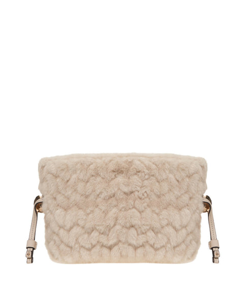 Faux fur handbag