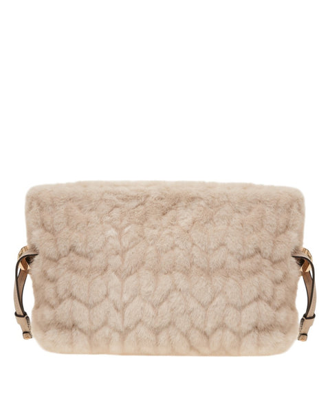 Faux fur handbag