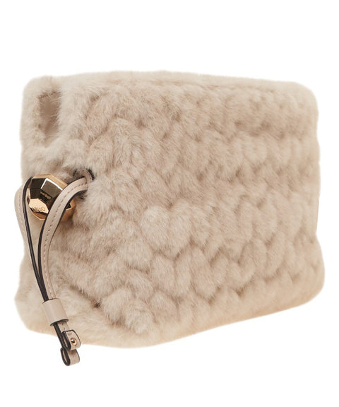 Faux fur handbag