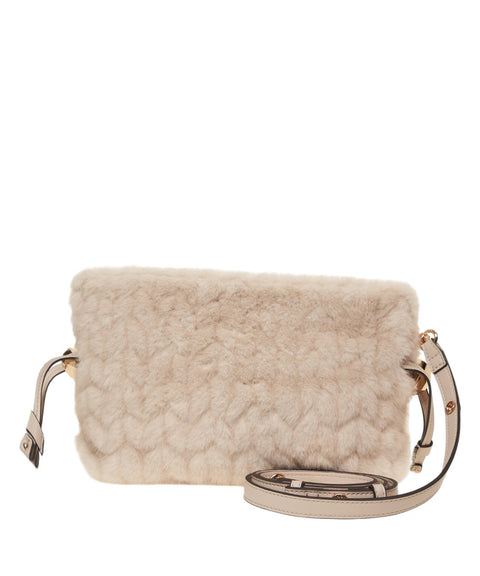 Faux fur handbag