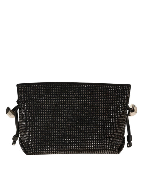 Pochette con applicazione di strass