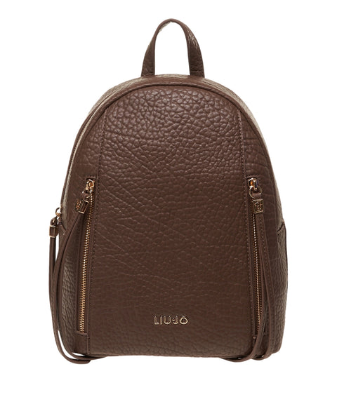 Backpack with logo lettering