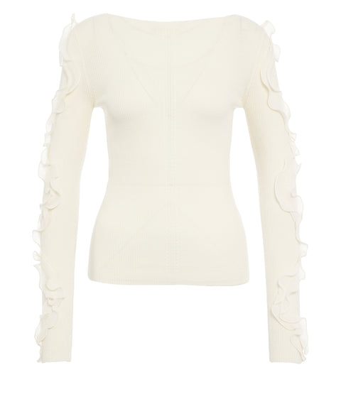 Maglione con dettagli con volant