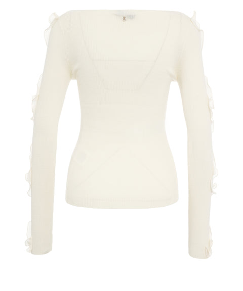 Maglione con dettagli con volant
