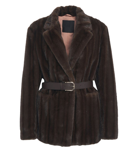 Jacke aus Kunstfell