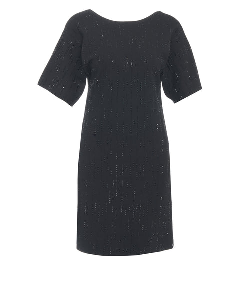 Minidress con applicazione di strass