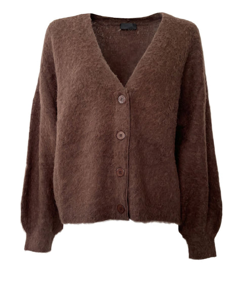 Cardigan con scollo a V