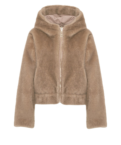 Faux fur jacket