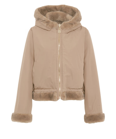 Faux fur jacket