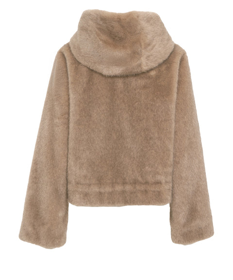 Faux fur jacket