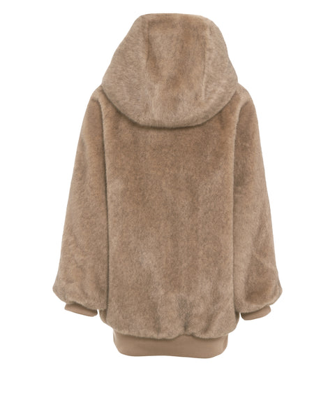 Jacke aus Kunstpelz