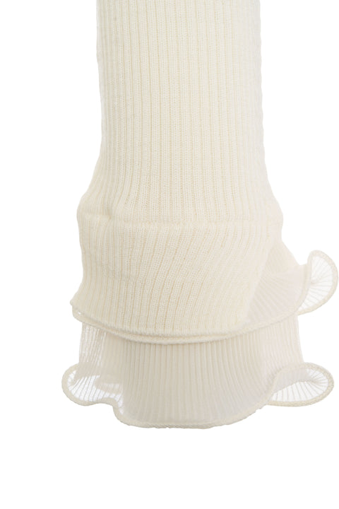 Sweater with ruffle details