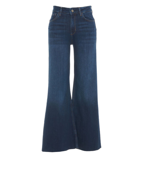 Jeans a gamba larga