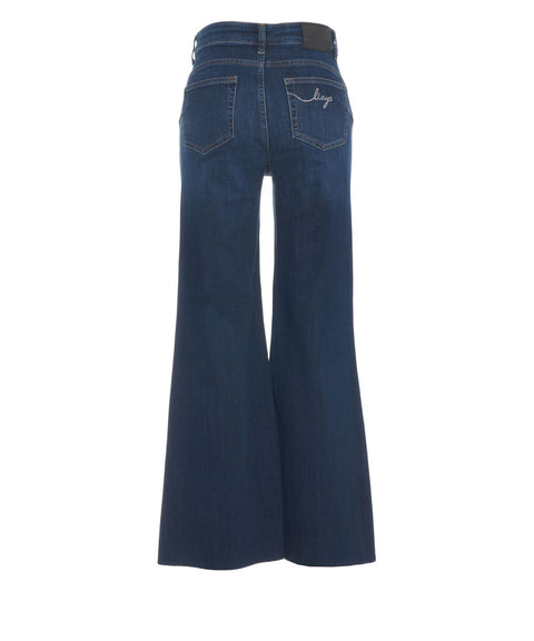 Jeans a gamba larga