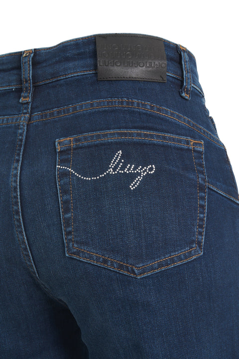 Jeans a gamba larga