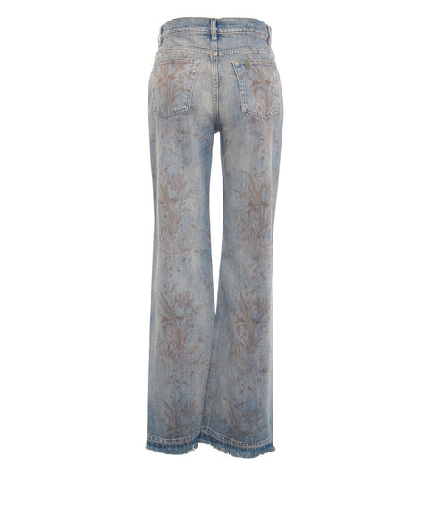 Jeans mit Blumenmuster