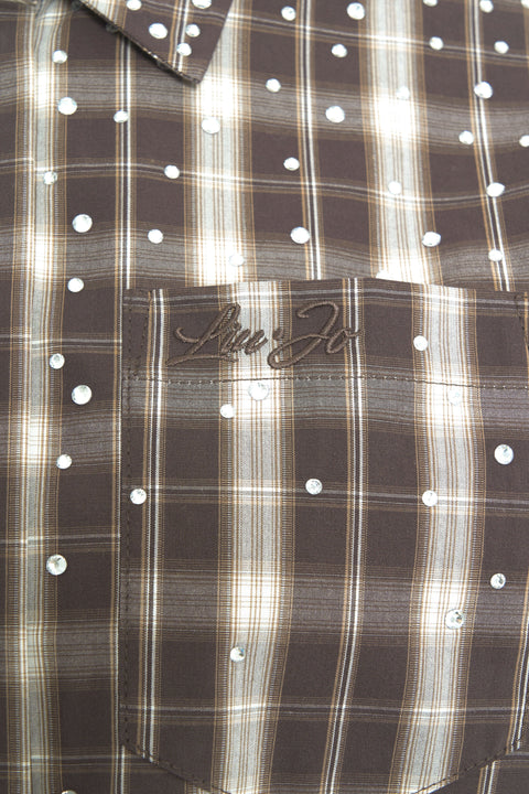 Hemd mit Strass-Applikation