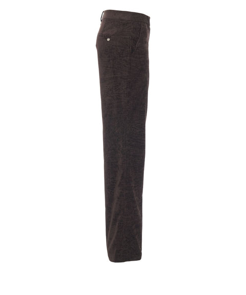 Samthose mit weitem Bein