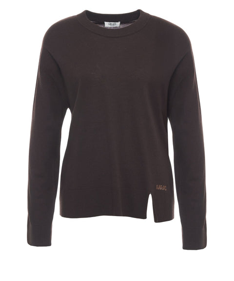 Pullover mit Seitenschlitz