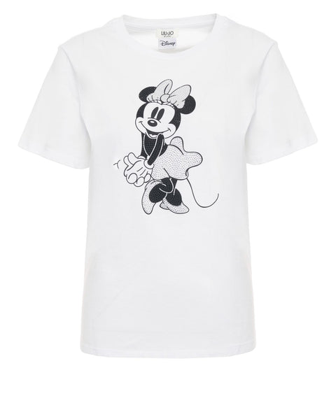 T-Shirt mit Strass-Applikation