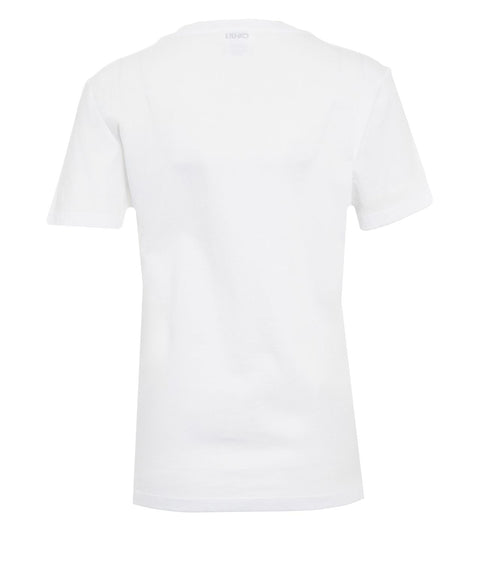 T-Shirt mit Strass-Applikation