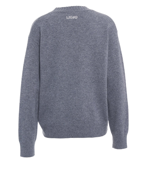 Pullover mit Stickerei