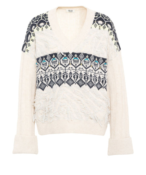 Pullover mit Strass-Applikation