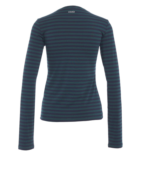 Langarmshirt mit Streifenmuster