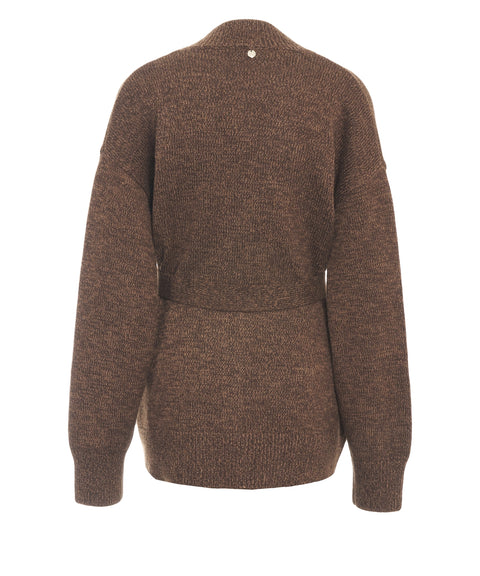 Strickjacke mit Strass-Applikation