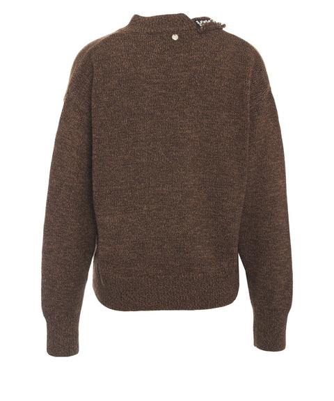 Pullover mit Strass-Applikation
