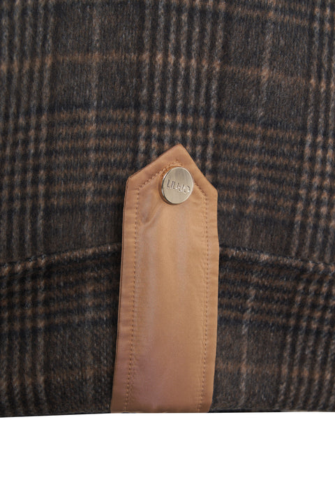 Jacket with checkered pattern