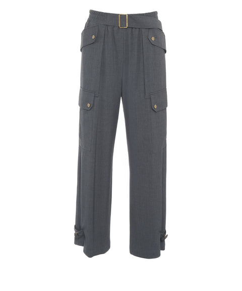Cargo pants with belt