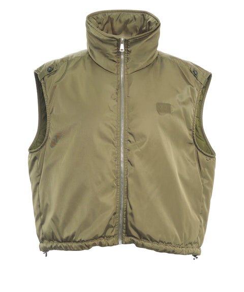 Gilet con collo alto