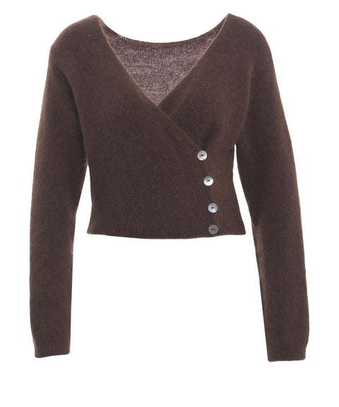 Cardigan in misto alpaca 'Mariya'