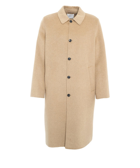 Cappotto in lana con alpaca