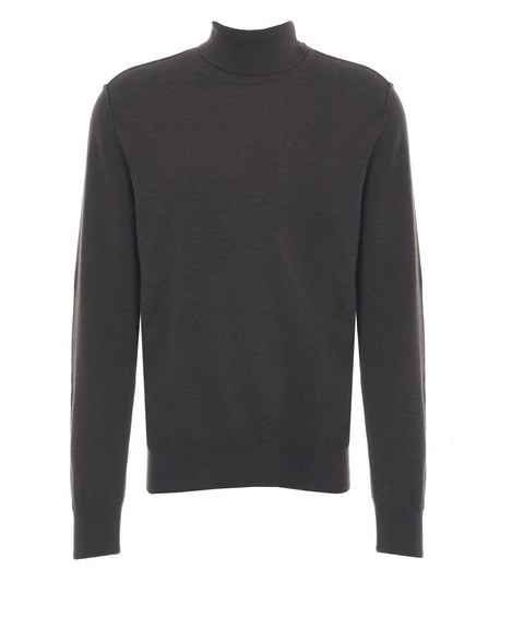 Rollkragenpullover aus Wolle