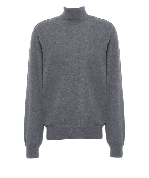 Rollkragenpullover aus Wolle