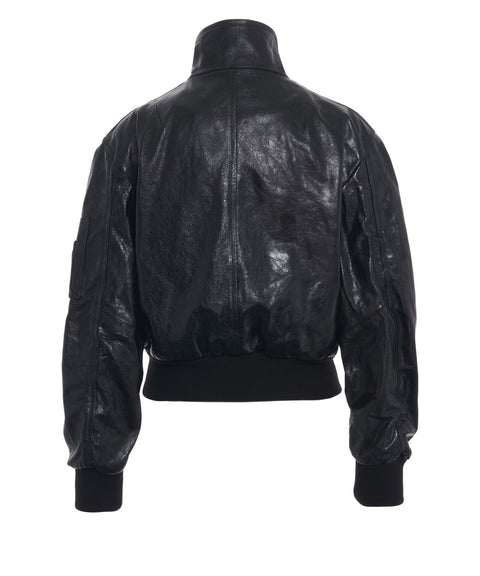 Bomber aus Leder