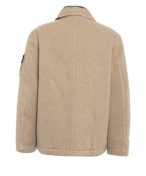 Jacket with detachable logo