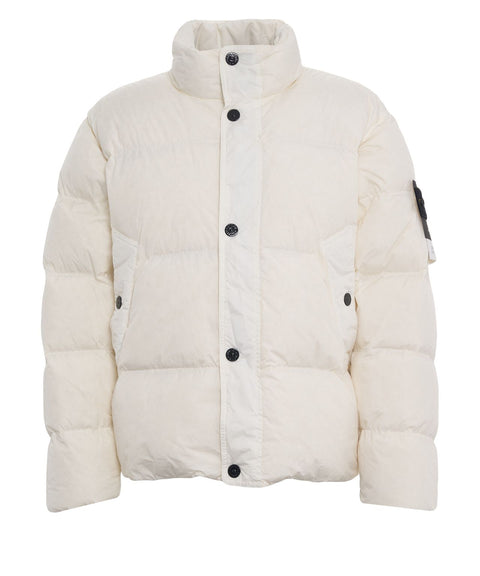 Piumino con logopatch