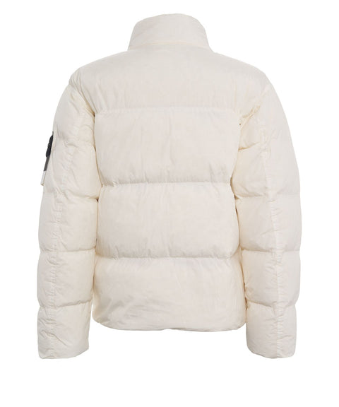 Piumino con logopatch