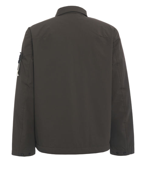 Jacket with detachable logo
