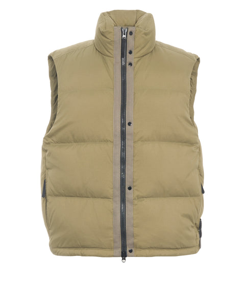 Gilet with logo patch