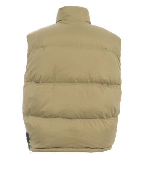 Gilet with logo patch