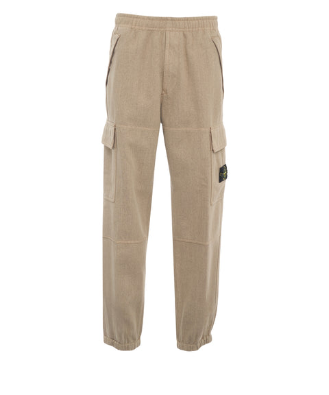 Pantaloni cargo con patch logo