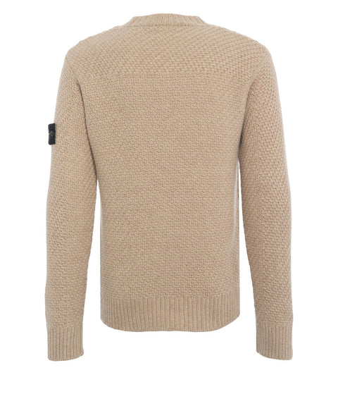 Strickpullover mit abnehmbaren Logo