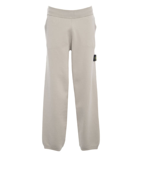 Jogging pants with logo patch