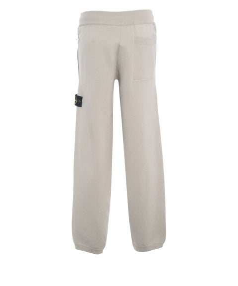 Jogging pants with logo patch