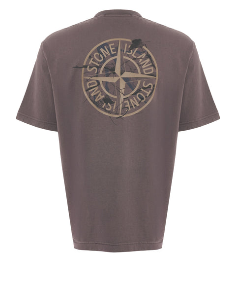 T-shirt with logo lettering